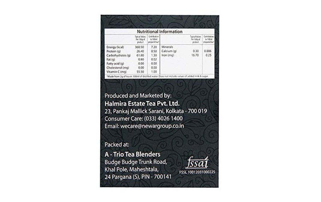 Halmira CTC With Darjeeling Leaf    Container  250 grams